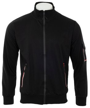 Bluza męska rozpinana czarna z kieszeniami - Must