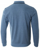 Bluza męska niebieska z kołnierzykiem polo na guziki ze ściągaczami elastyczna - Dynamic