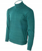 Golf męski sweter zielony wizytowy elegancki - MUST