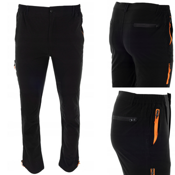 Spodnie męskie trekkingowe wiosenne turystyczne czarne -  Nord Star