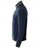 Bluza męska granatowa rozpinana na zamek ze stójką kieszenie bawełniana welurowa Antracid