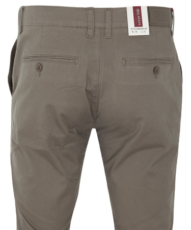 Spodnie męskie beżowe bawełniane stylowe klasyczny krój