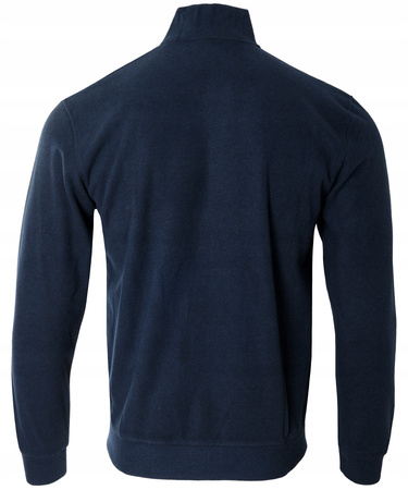 Bluza męska granatowa rozpinana na zamek ze stójką kieszenie Dynamic