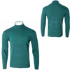 Golf męski sweter zielony wizytowy elegancki - MUST