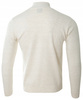 Sweter męski półgolf krótkie zapięcie na zamek kremowy gładki klasyczny - Devanti