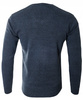 Sweter męski z dekoltem w serek V-dekolt granatowy - MUST