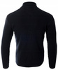 Sweter męski półgolf krótkie zapięcie na zamek granatowy klasyczny - Devanti