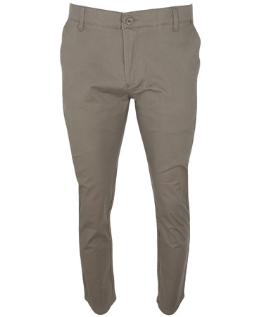 Spodnie męskie beżowe bawełniane stylowe klasyczny krój