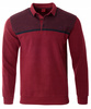 Bluza męska bordowa z kołnierzykiem polo na guziki ze ściągaczami elastyczna - Dynamic