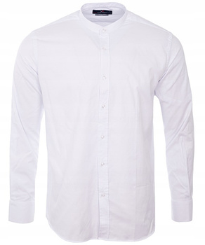 Koszula męska bawełniana na stójce - krój regular - Viadi Polo