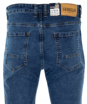 Spodnie męskie jeansy ciemno-niebieskie