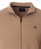 Bluza męska beżowa rozpinana na zamek ze stójką kieszenie bawełniana welurowa Antracid