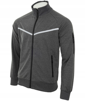 Bluza męska rozpinana szara 3-kieszenie - Must