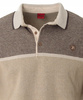 Bluza męska beżowa z kołnierzykiem polo na guziki ze ściągaczami elastyczna - Dynamic
