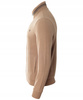 Bluza męska beżowa rozpinana na zamek ze stójką kieszenie bawełniana welurowa Antracid