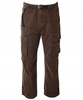 Spodnie męskie bojówki brązowe 100% bawełniane z paskiem - ITENO