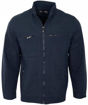 Kurtka męska rozpinana, przejściowa - Granatowa | Wygodna i lekka kurtka jesienna dla mężczyzn