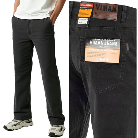 Spodnie materiałowe bawełniane ciemno-szare letnie - Viman