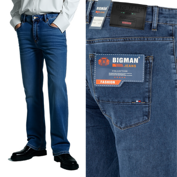 Spodnie męskie jeansy ciemno-niebieskie - Bigman