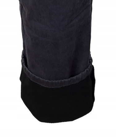 Bojówki męskie ocieplane polar granatowe - ITENO 