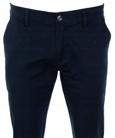 Spodnie materiałowe bawełniane granatowe L30 i L32 - King BonkBSS