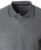 Bluza męska szara gładka z kołnierzykiem polo na guziki ze ściągaczami bawełniana - Reymo