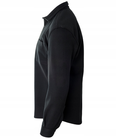 Koszula męska casualowa polarowa czarna ciepła turecka - Redline