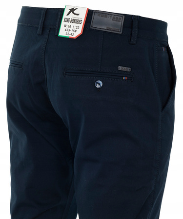 Spodnie materiałowe bawełniane granatowe L30 i L32 - King BonkBSS