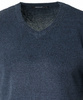 Sweter męski z dekoltem w serek V-dekolt granatowy - MUST