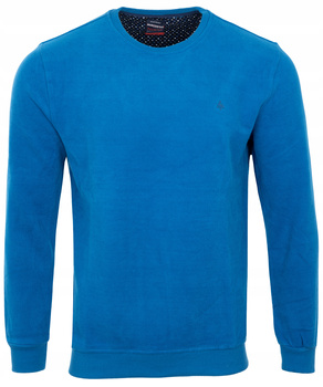 Męska bluza klasyczna niebieska - MARCOSTAR