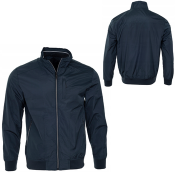 Kurtka męska rozpinana bomberka wiatrówka granatowa - J Style