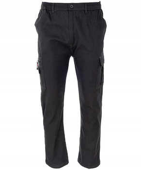 Męskie bojówki ocieplane polarem szare robocze - ITENO