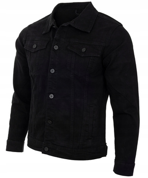 Katana męska jeansowa kurtka czarna - Gemello