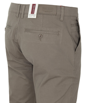 Spodnie męskie beżowe bawełniane stylowe klasyczny krój